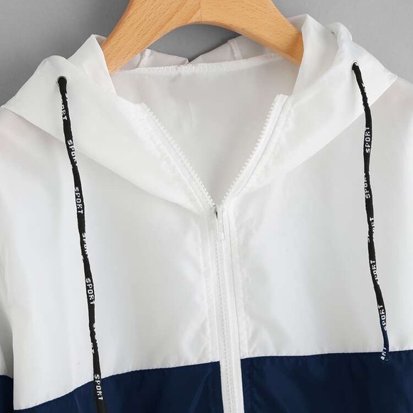 SHEIN Colour Block Windbreaker - Picture 2 of 10